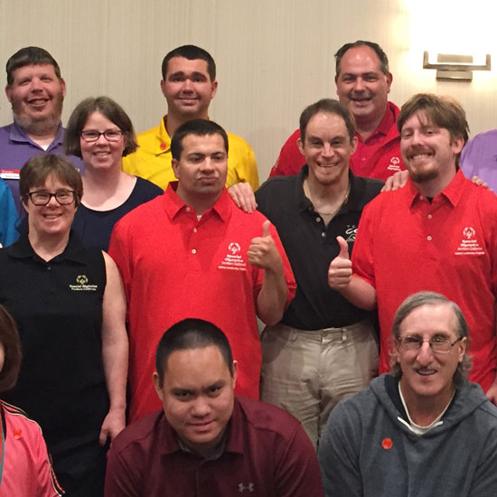 Athlete Leadership training attendees